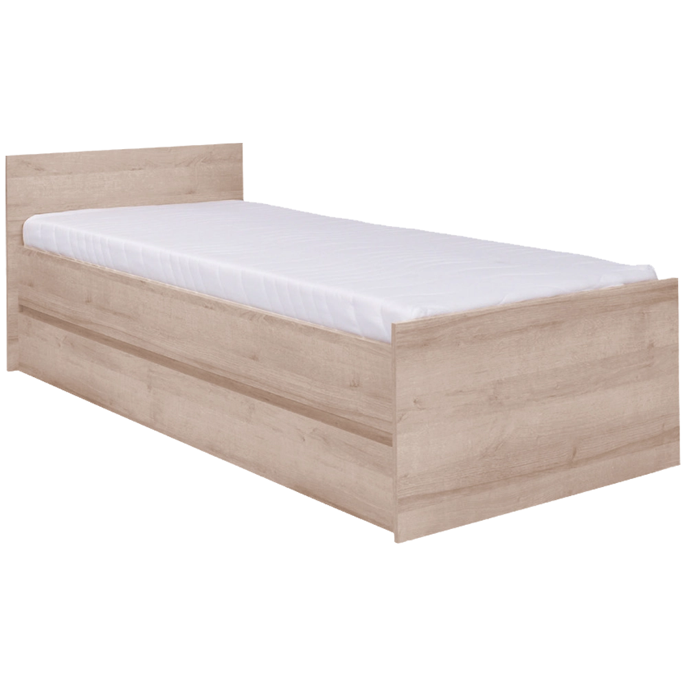 Łóżko Aversa z ramą drewnianą na materac 80cm Łóżko Aversa z ramą drewnianą na materac 80cm